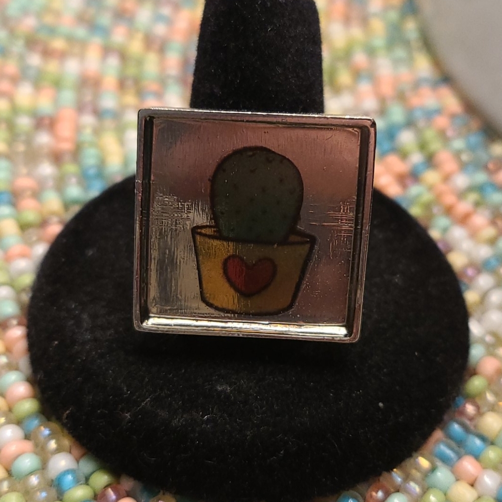 Square Cactus Ring - image 1